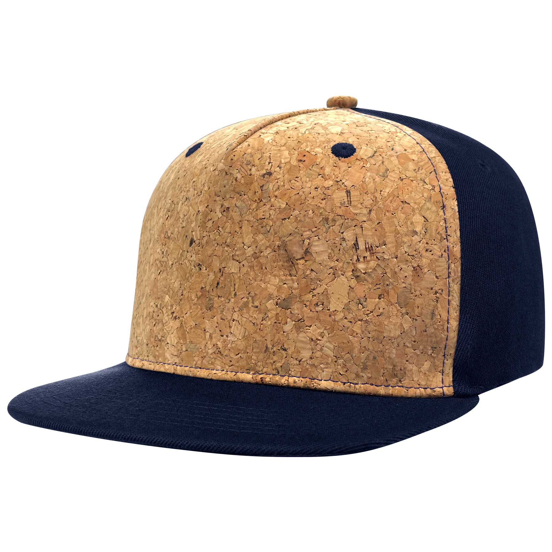 Cotton Flat Visor Adjustable Snapback Cork Caps 10
