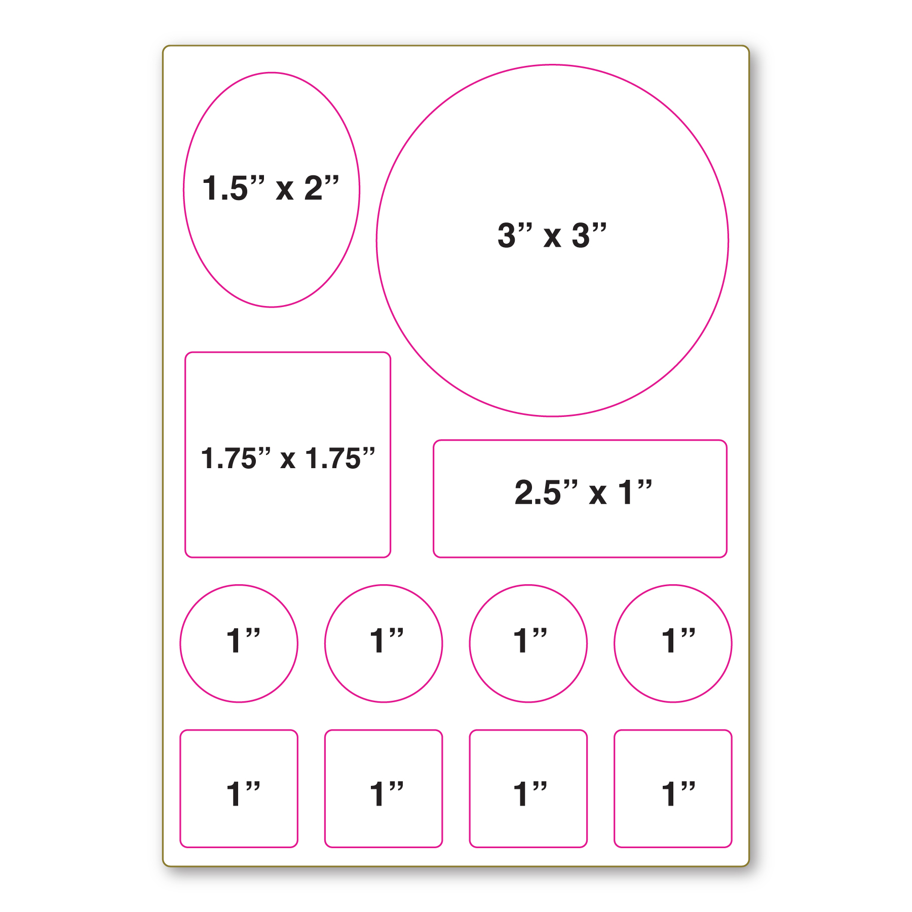 Repositionable Decal Sticker Sheet 5" x 7" - 4 Mil 3