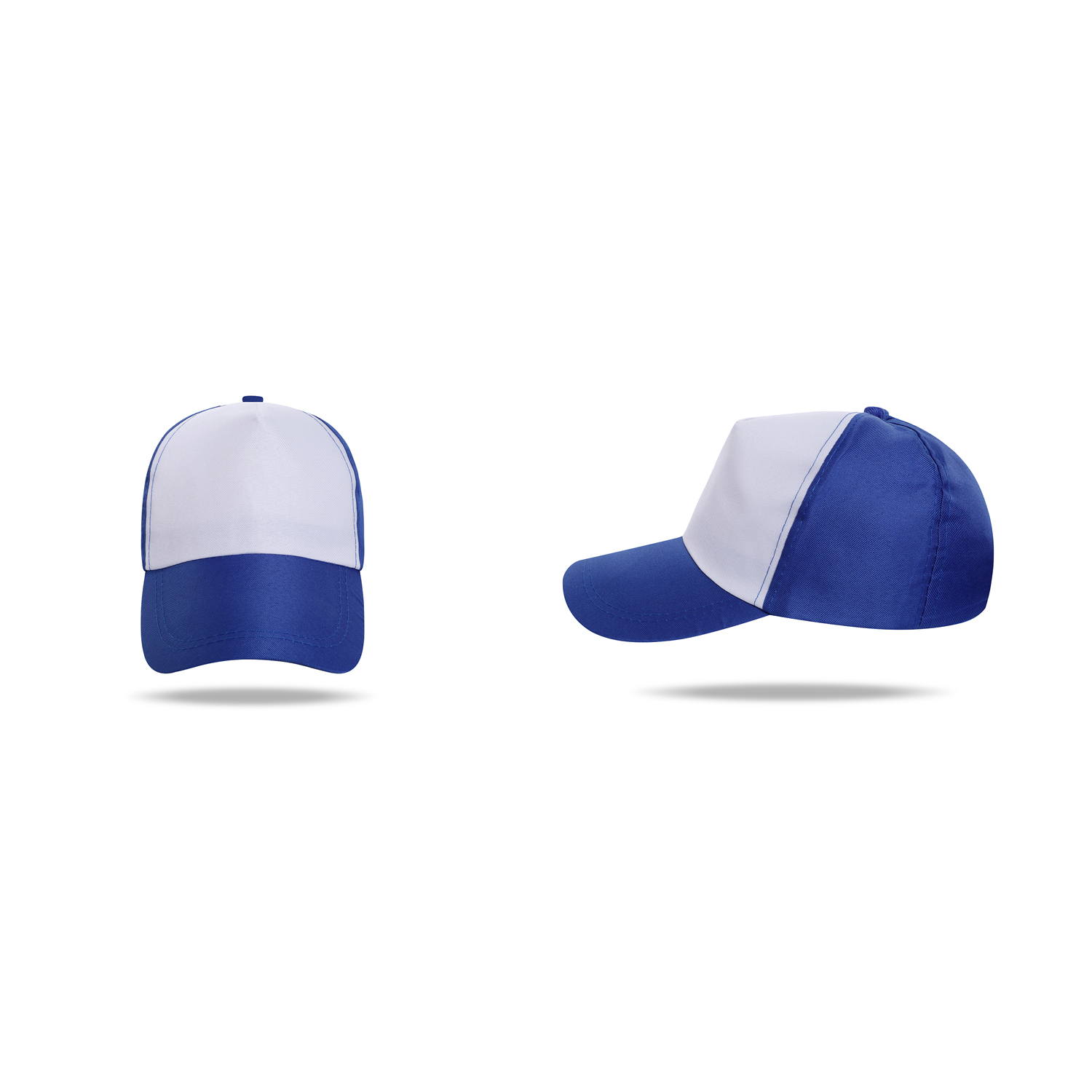 Stock 2-Tone Polyester 5 Panel Cap w/Snapback Fastener 4