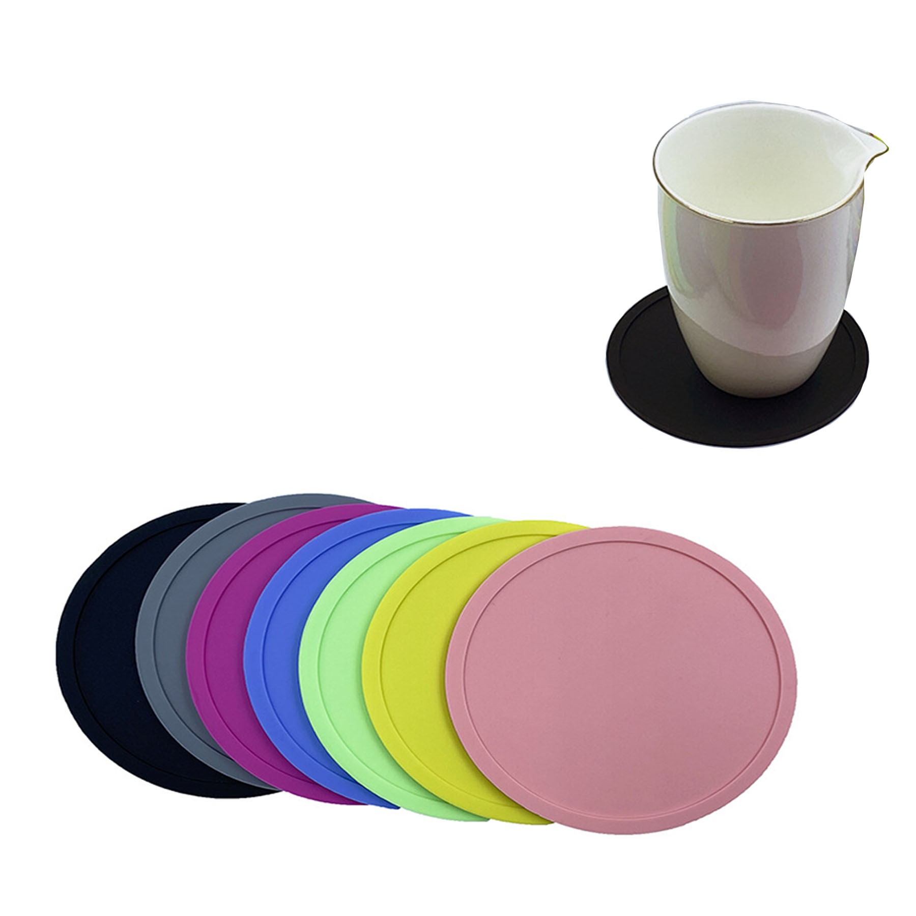 Monochrome Silicone Coaster 2