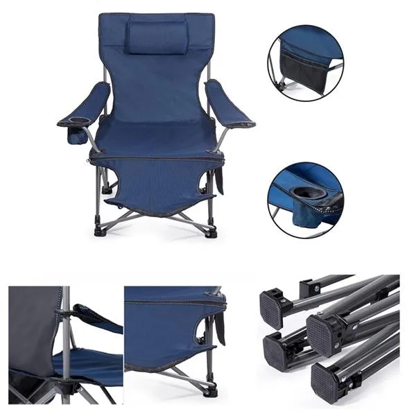 Foldable Camping Chair With Footrest 3