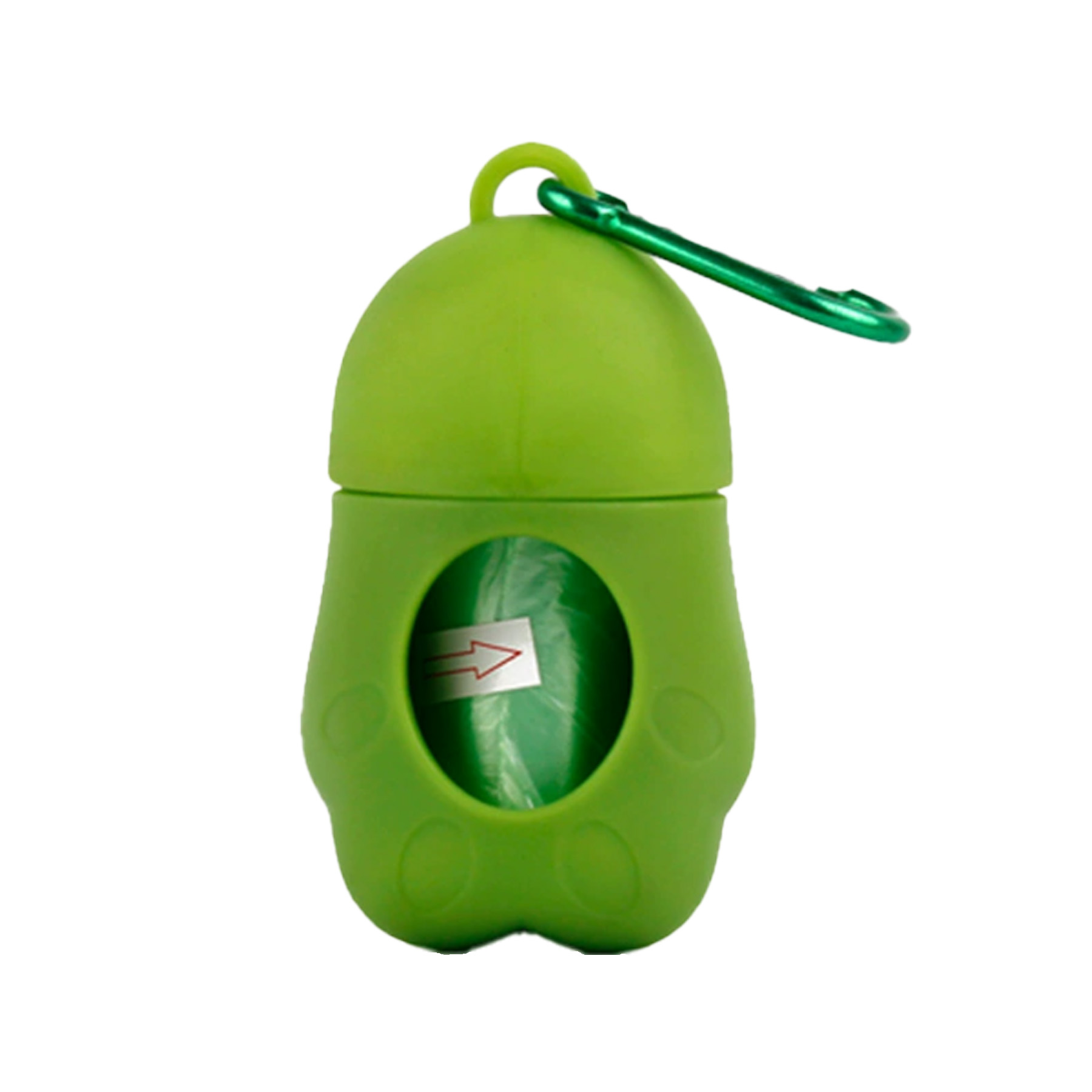 Portable Doggy Poo Bag Dispenser with Metal Carabiner Clip 3