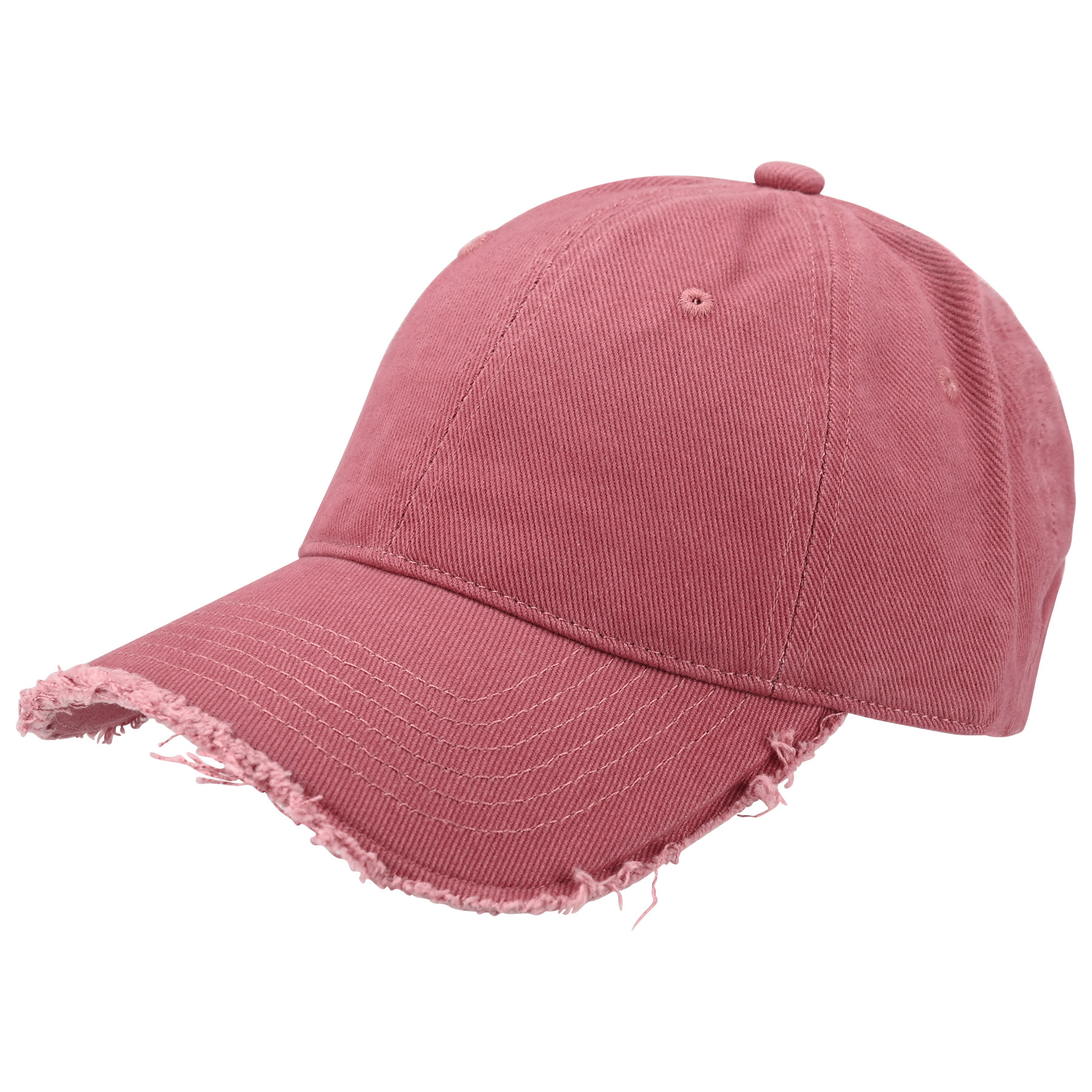 Cotton 6-Panel Unstructured Middle Profile Cap With Metal Back Closure 5