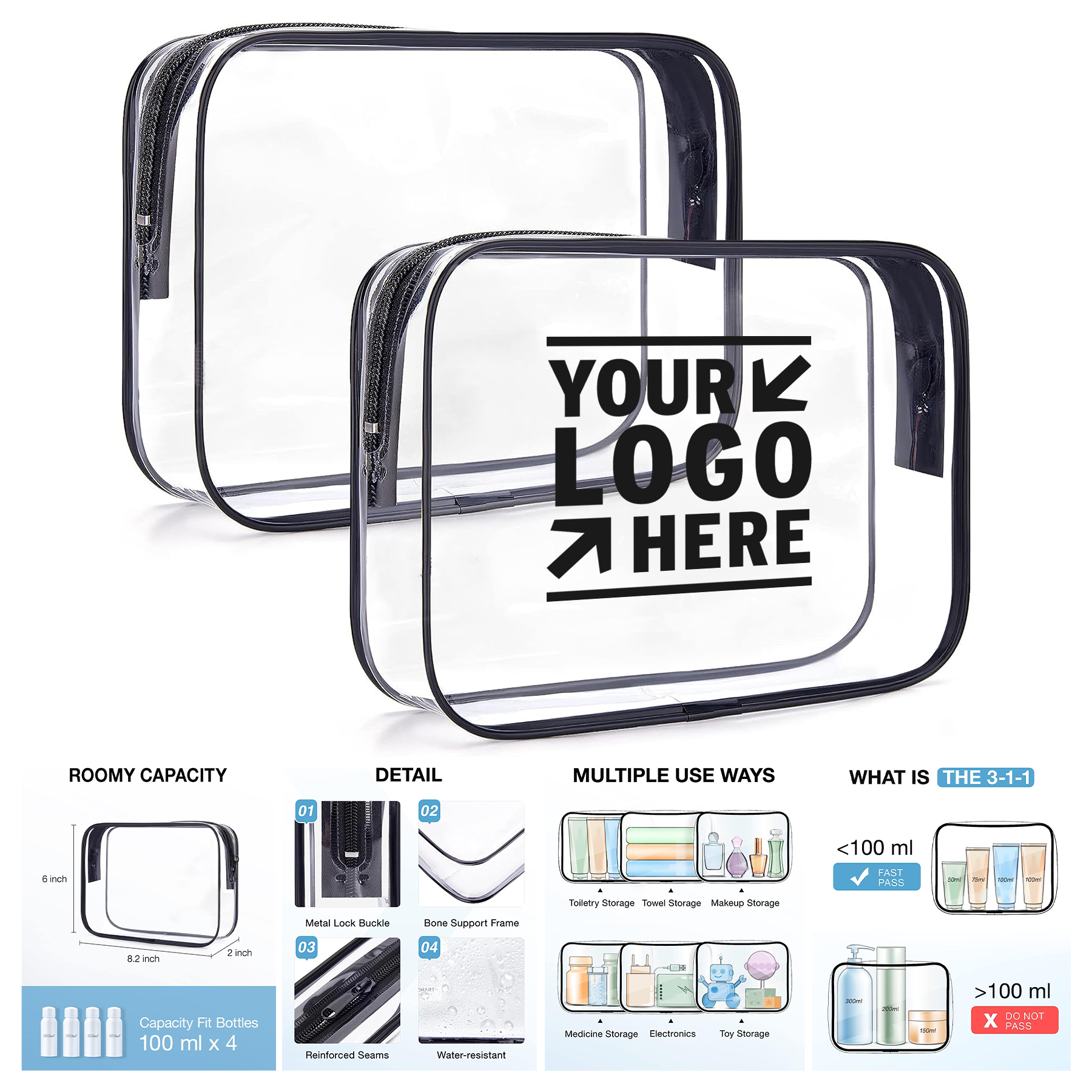 Clear Toiletry Bag
