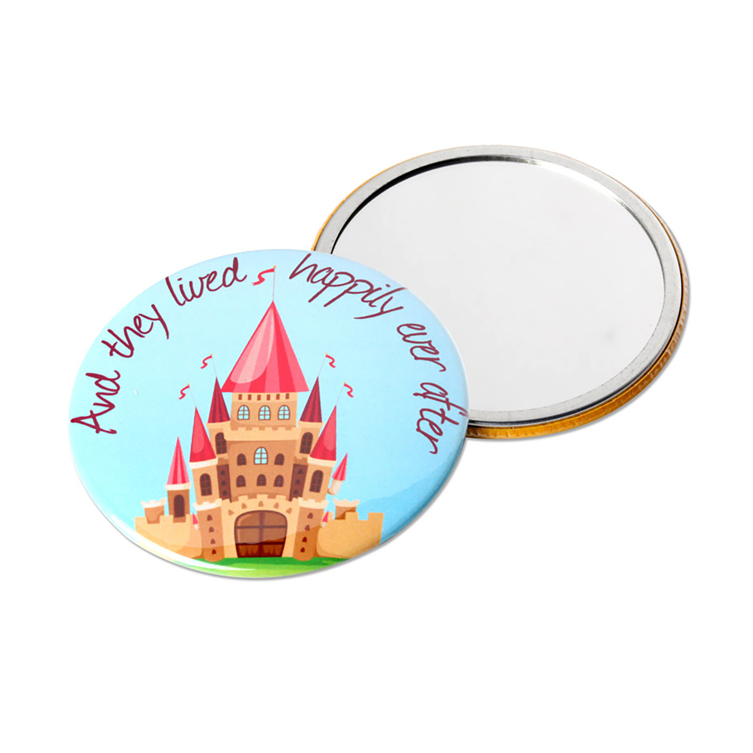 3" Circle Pocket Mirror Button 2