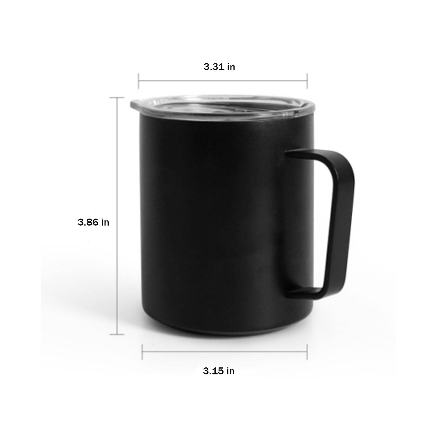 12oz Insulated Stainless Steel Mug w/ Handle 7
