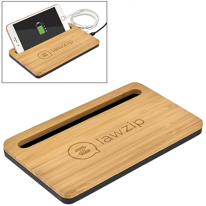 5W Bamboo Desktop Wireless Charger