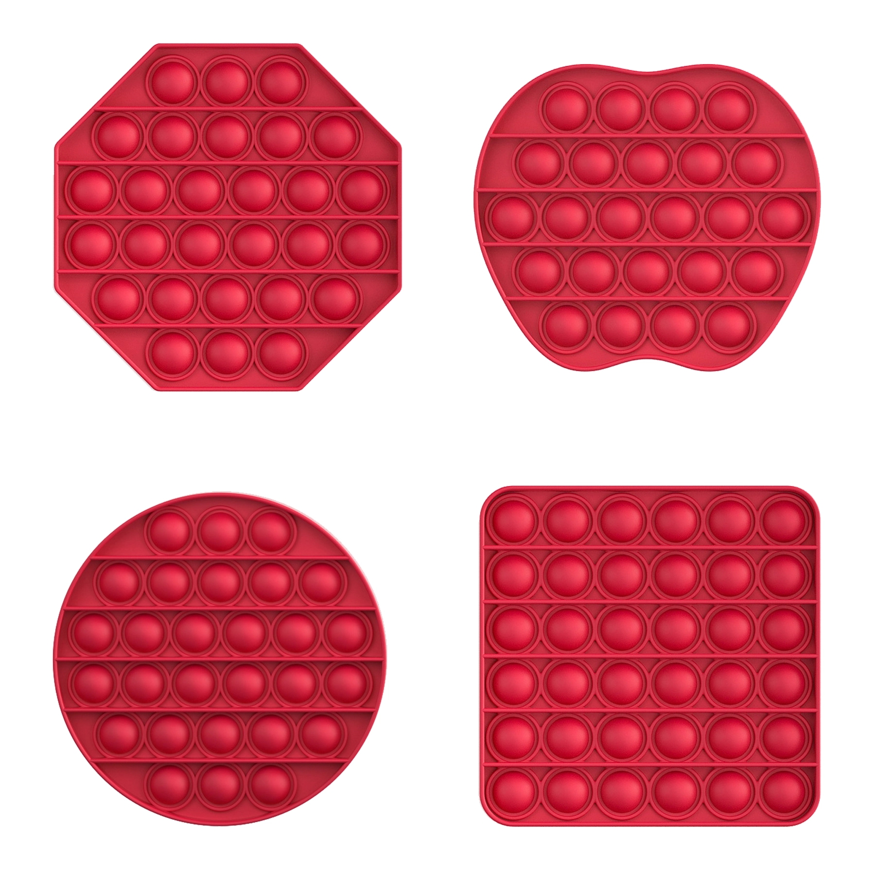 Silicone Push pop Bubble Fidget Toy Relieve Emotional Stress 5