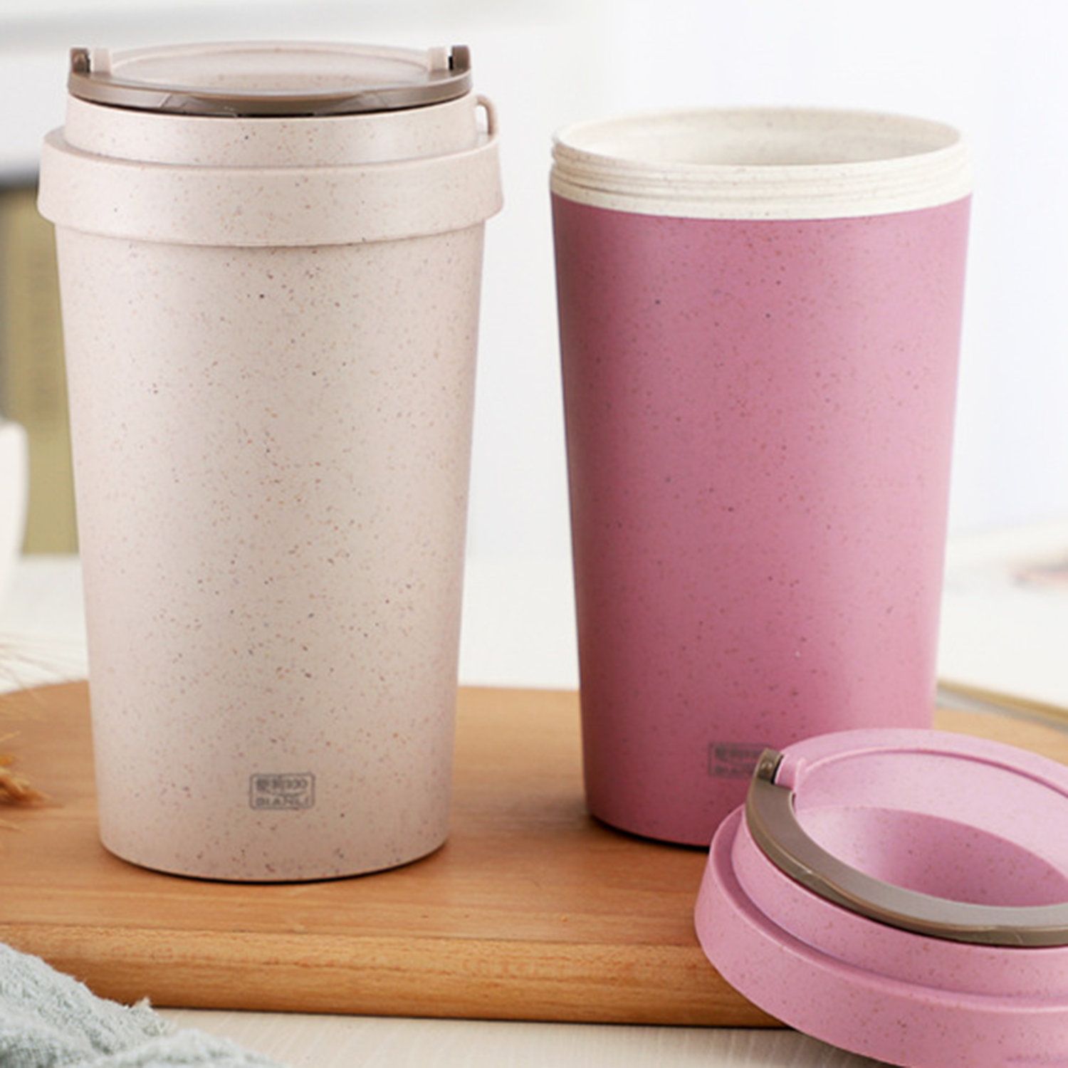 13 Oz Unbreakable Wheat Straw Cup 2