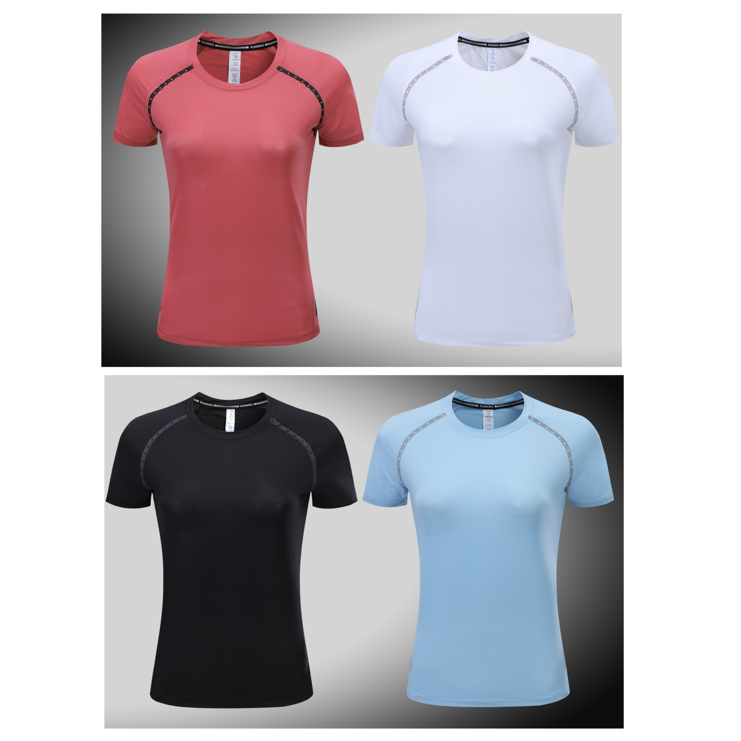Women's Running Short Sleeve T-Shirt - Stock Style 3 1