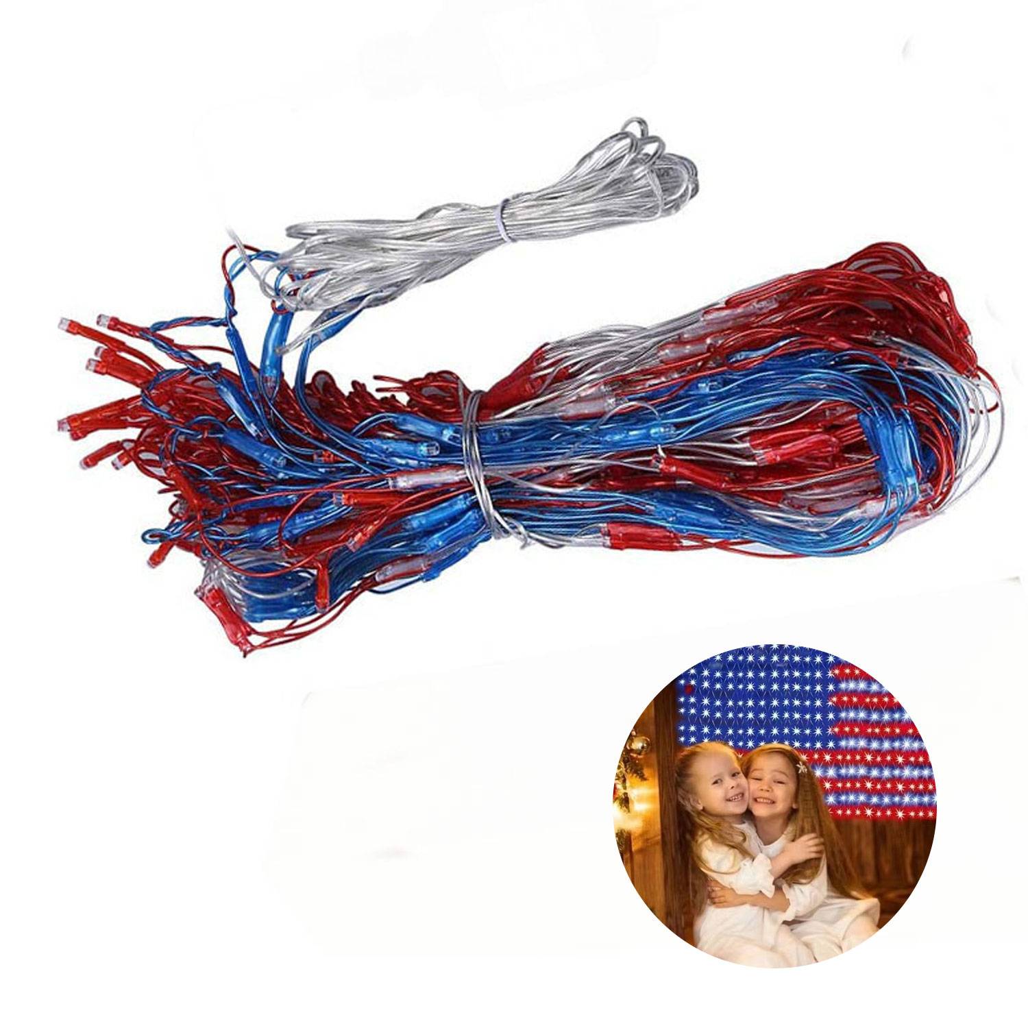 American Flag LED Net Light 2
