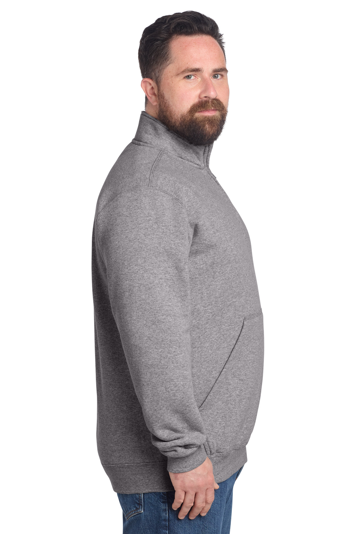 Carhartt Midweight 1/4-Zip Mock Neck Sweatshirt CT105294, custom hoodie or sweatshirt with logo imprint 30