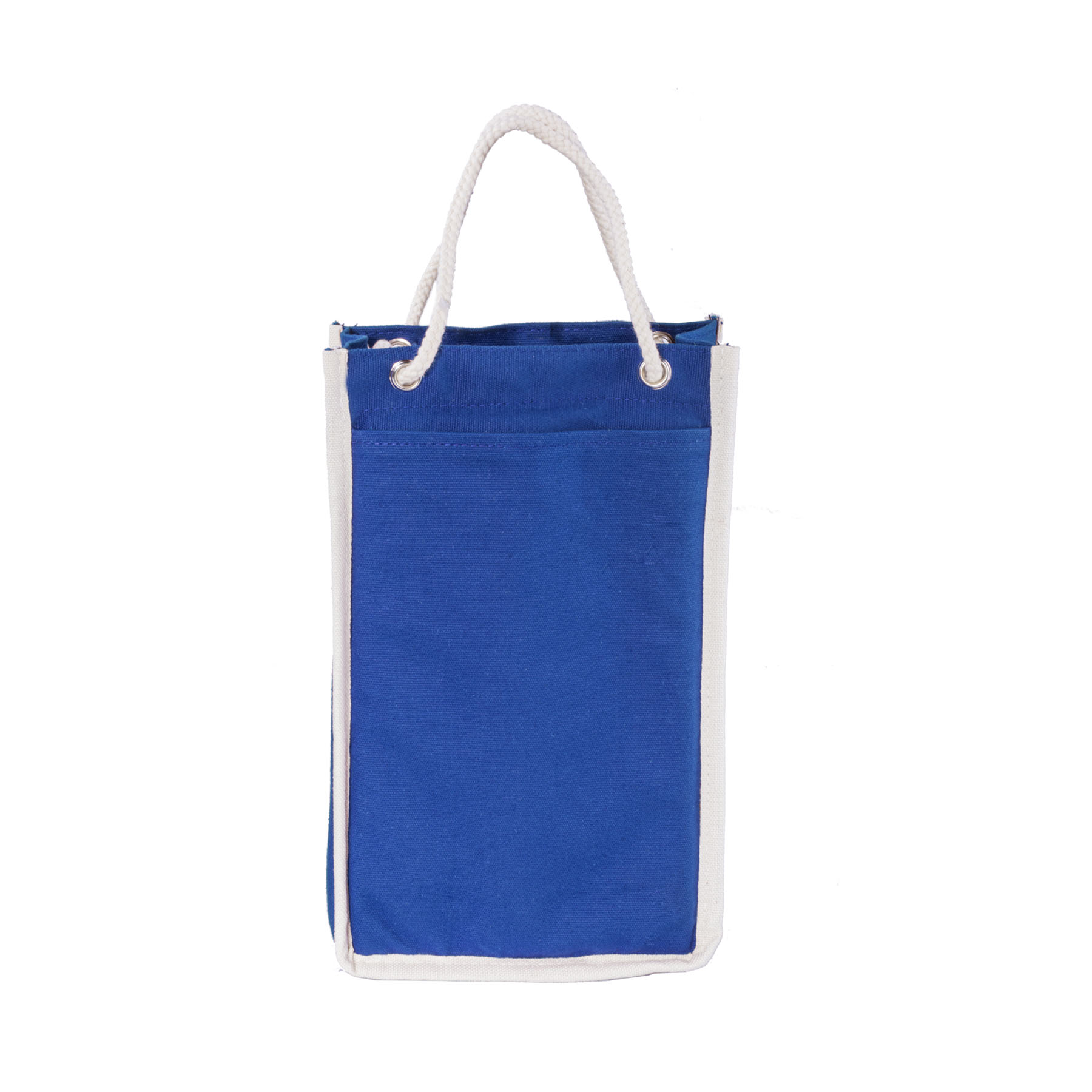 12 oz. Canvas Double Wine Bottle Gift Tote-Close Out 3