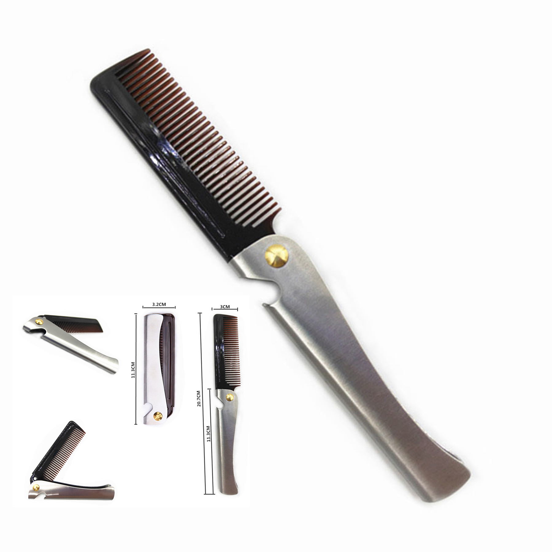Stainless Steel Folding Comb