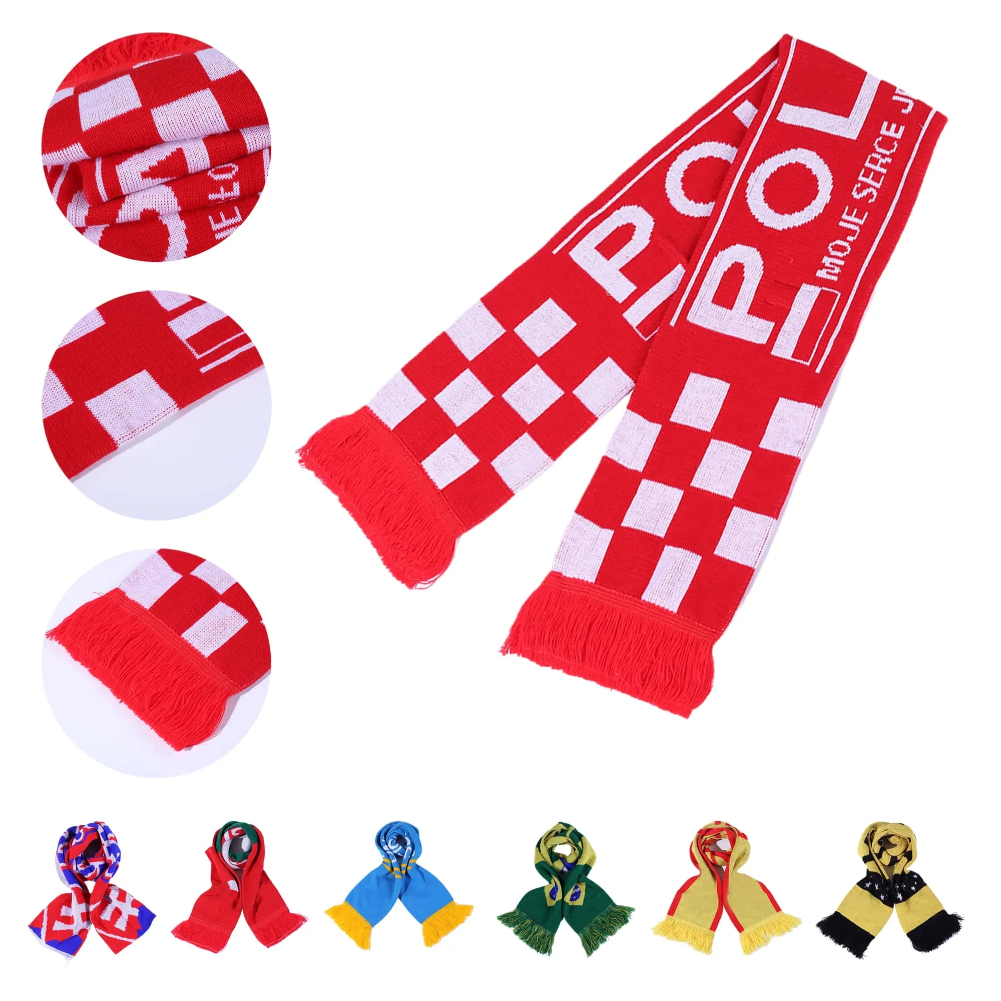 Acrylic Knit Cheer Scarf 1