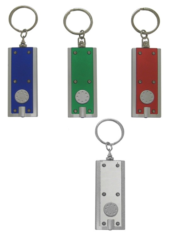 Silver Key Tag with Flashlight 1
