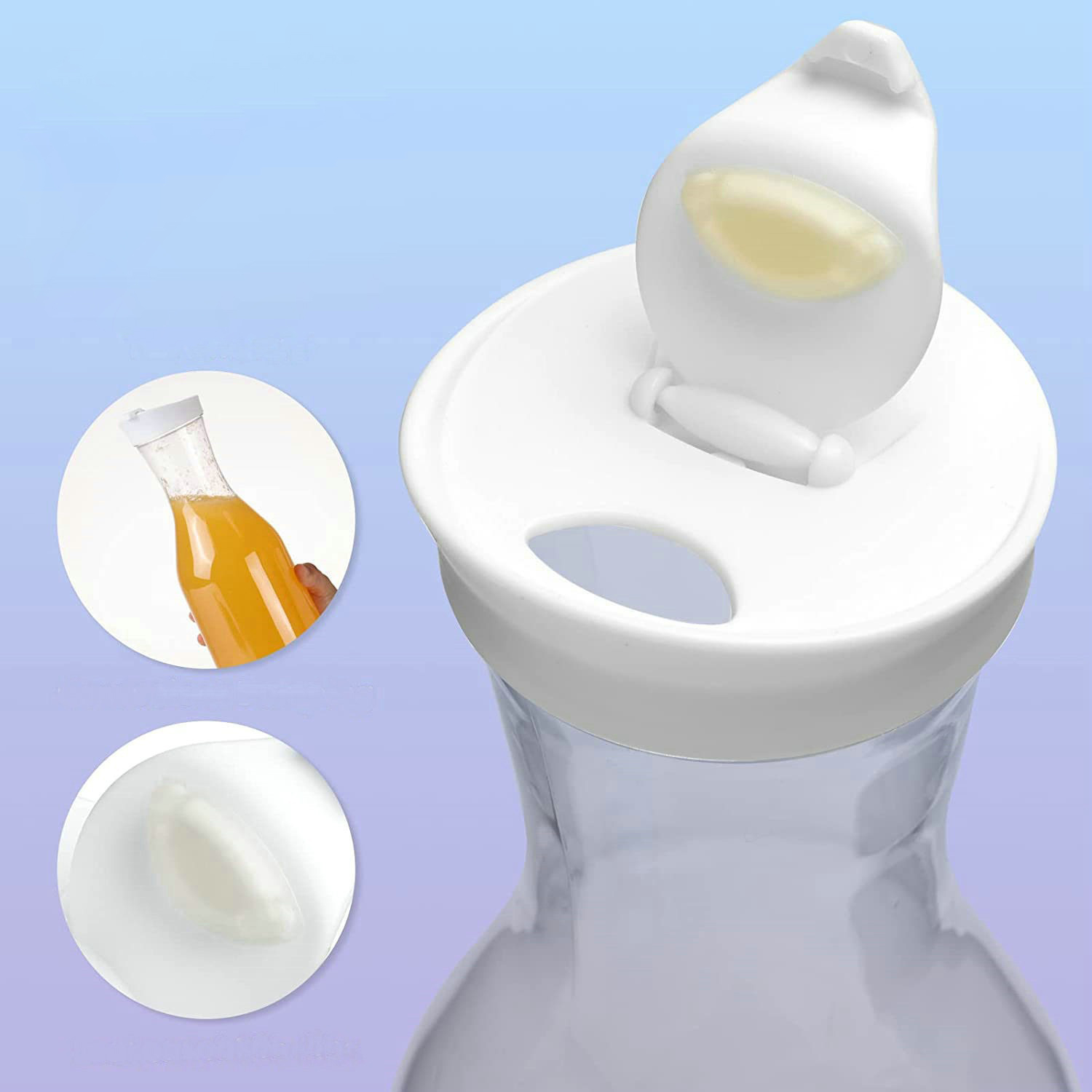 50OZ square transparent plastic juice pot 4