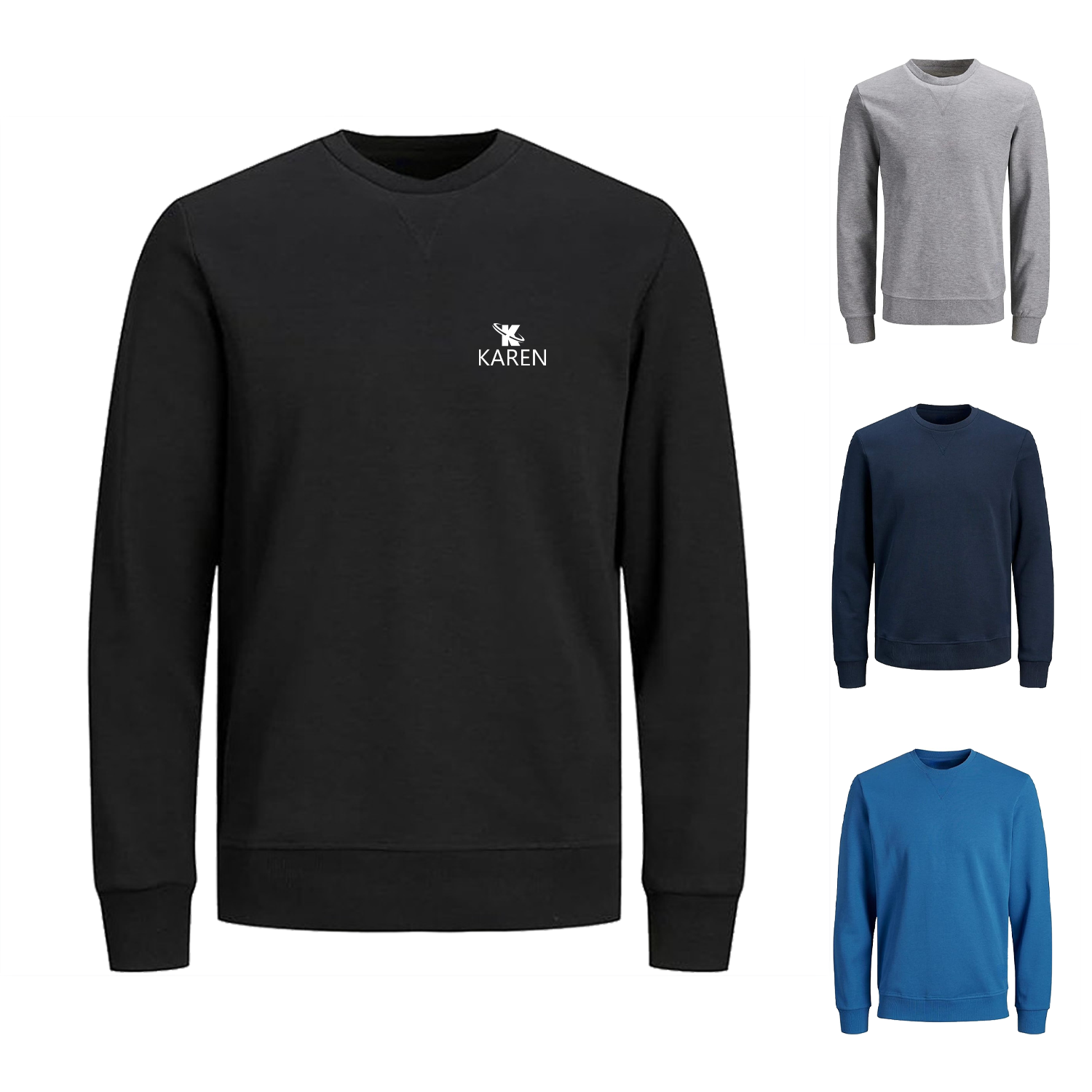 Lightweight Crewneck Sweatshirts, custom hoodie or sweatshirt with logo imprint 3