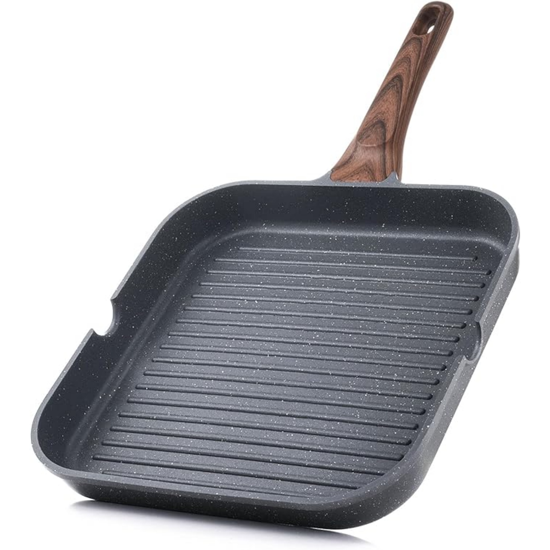 Versatile Square Pour Spouts Grilling Pan 4