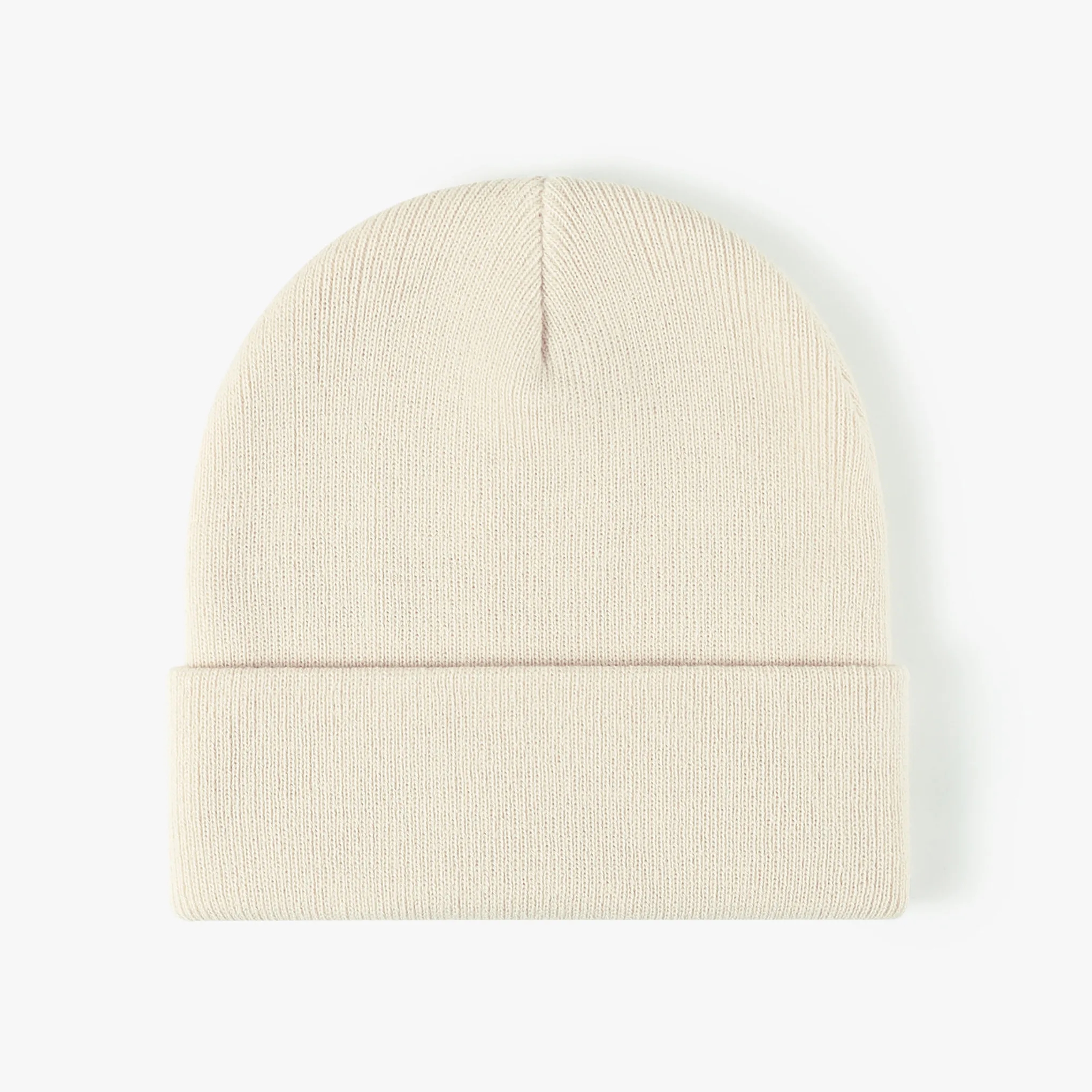 Unisex Acrylic Knit Cuffed Beanie Caps 24
