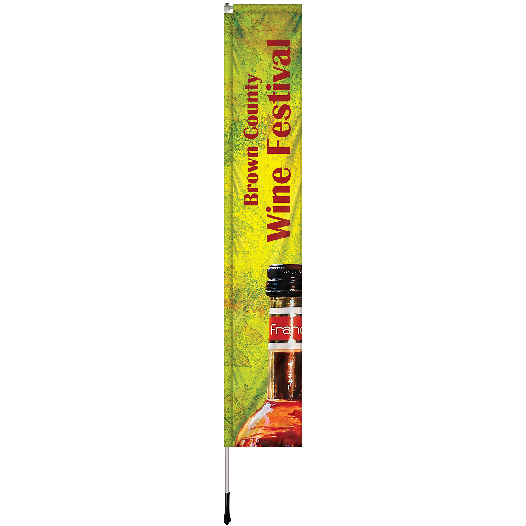 2' X 12' Custom Single Reverse Windchaser Flag Kit 5
