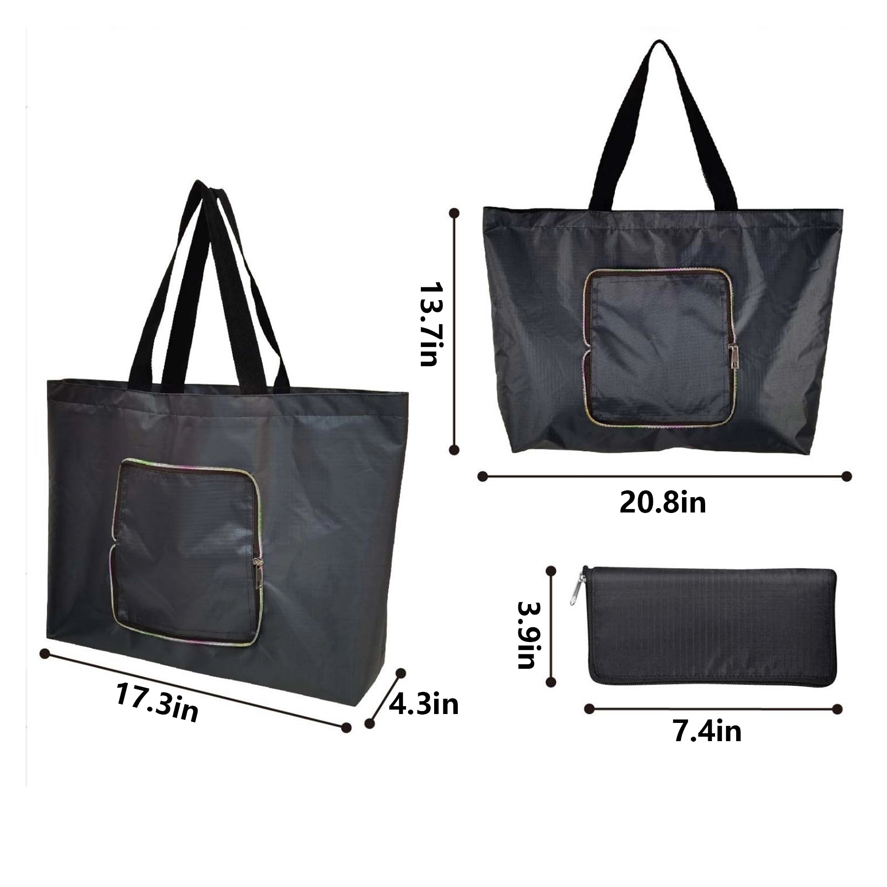 Large Capacity Lightweight Shopping Tote, custom tote bag with logo imprint 9