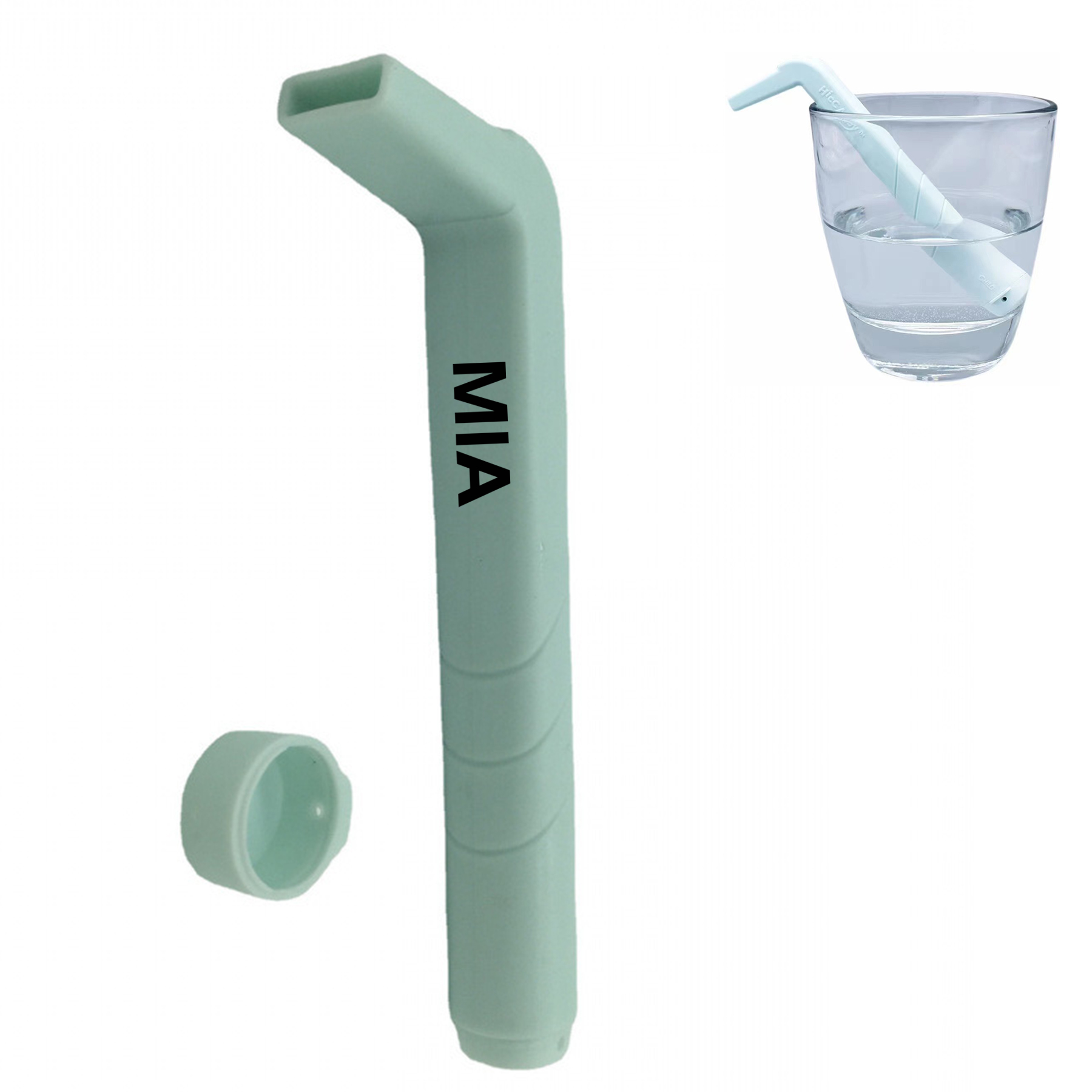 Silicone anti-hiccup straw