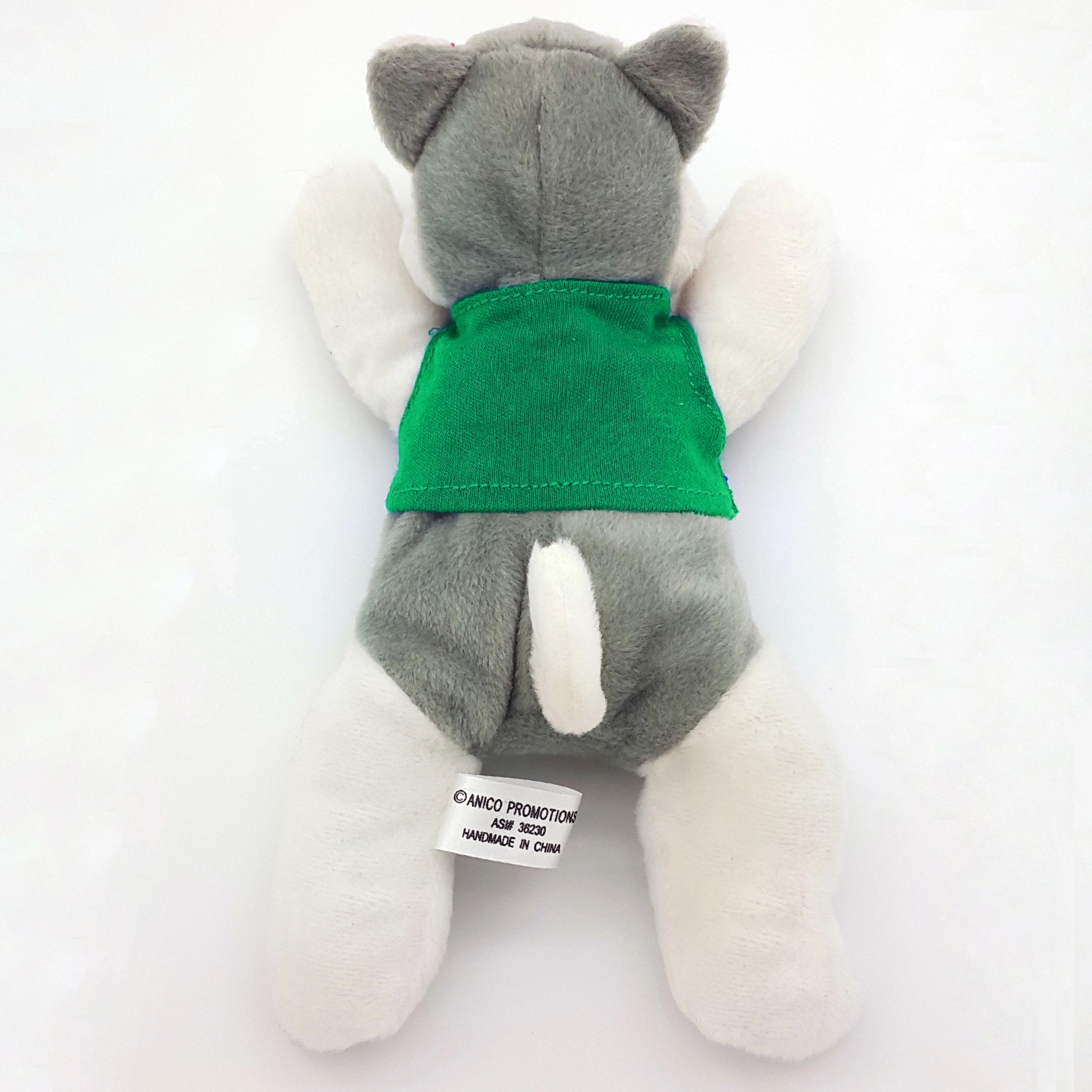 8" Laying Down Beanie Husky 16
