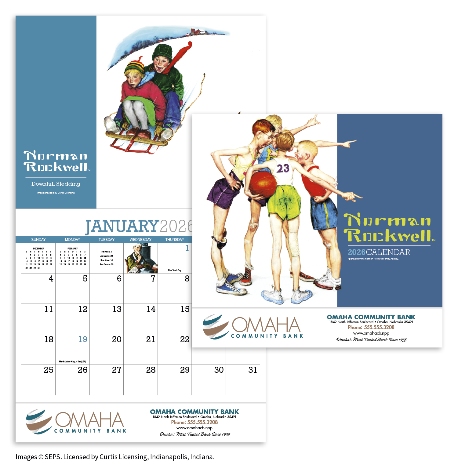 HotLine® Products Norman Rockwell Appointment Calendar - Stapled 6