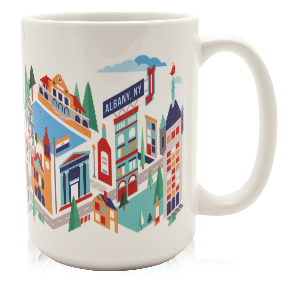 15 oz. Full Color Wrap Around Ceramic Mugs