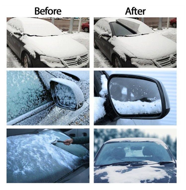 210T Frost Guard Windshield Cover Ice Protector & Sunshade(2 in 1) 4