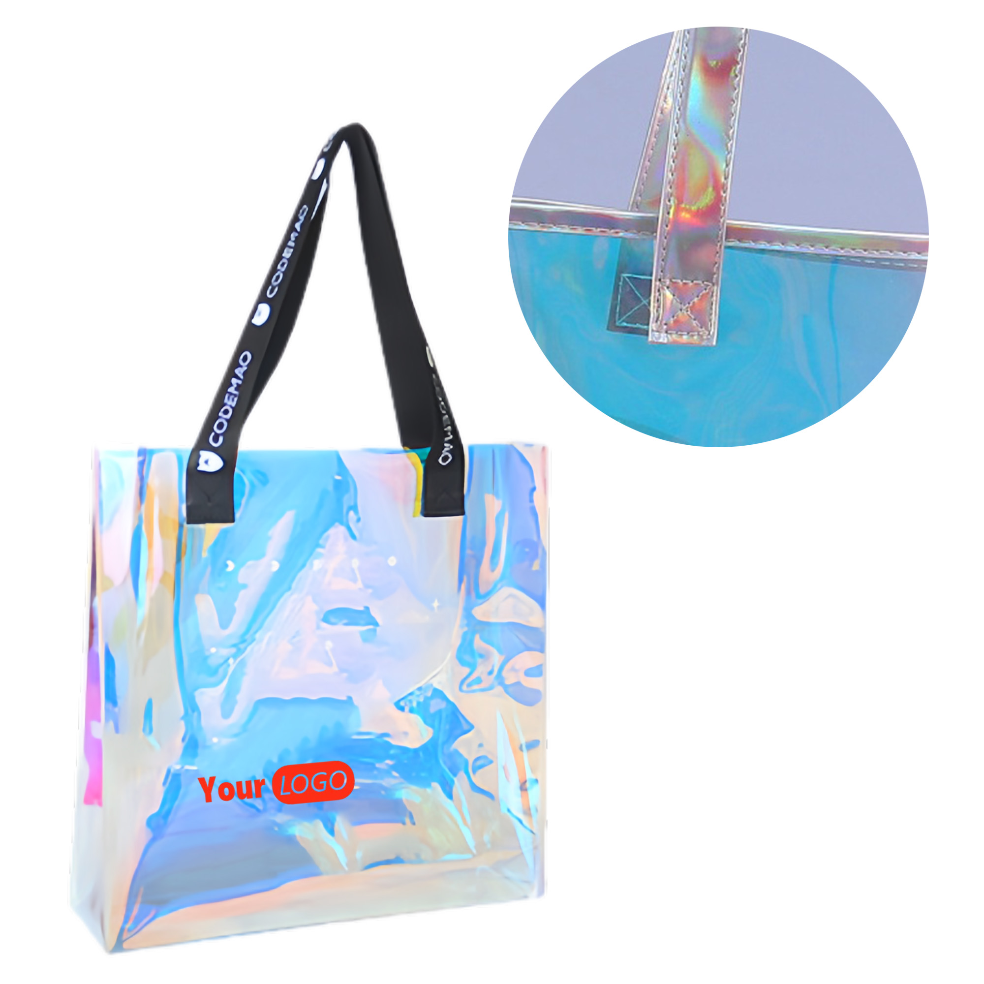 PVC Laser Iridescent Handheld Bag 2