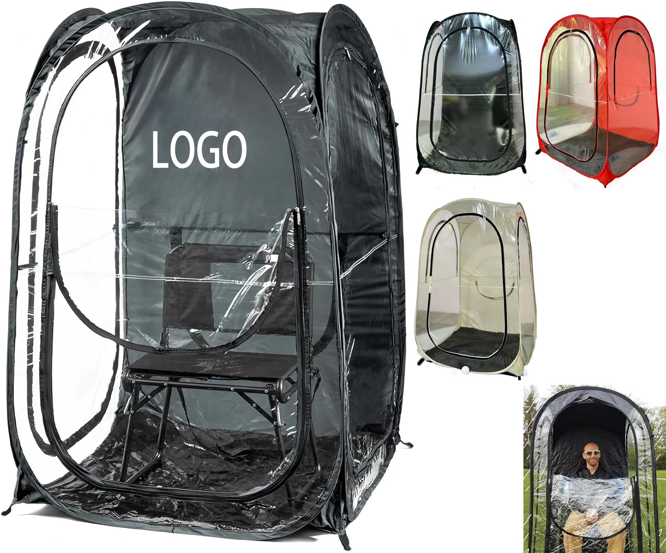 Bulk Pop Up Weather Pods for Sports Events - Wind Rain Sun Protection Wholesale 4
