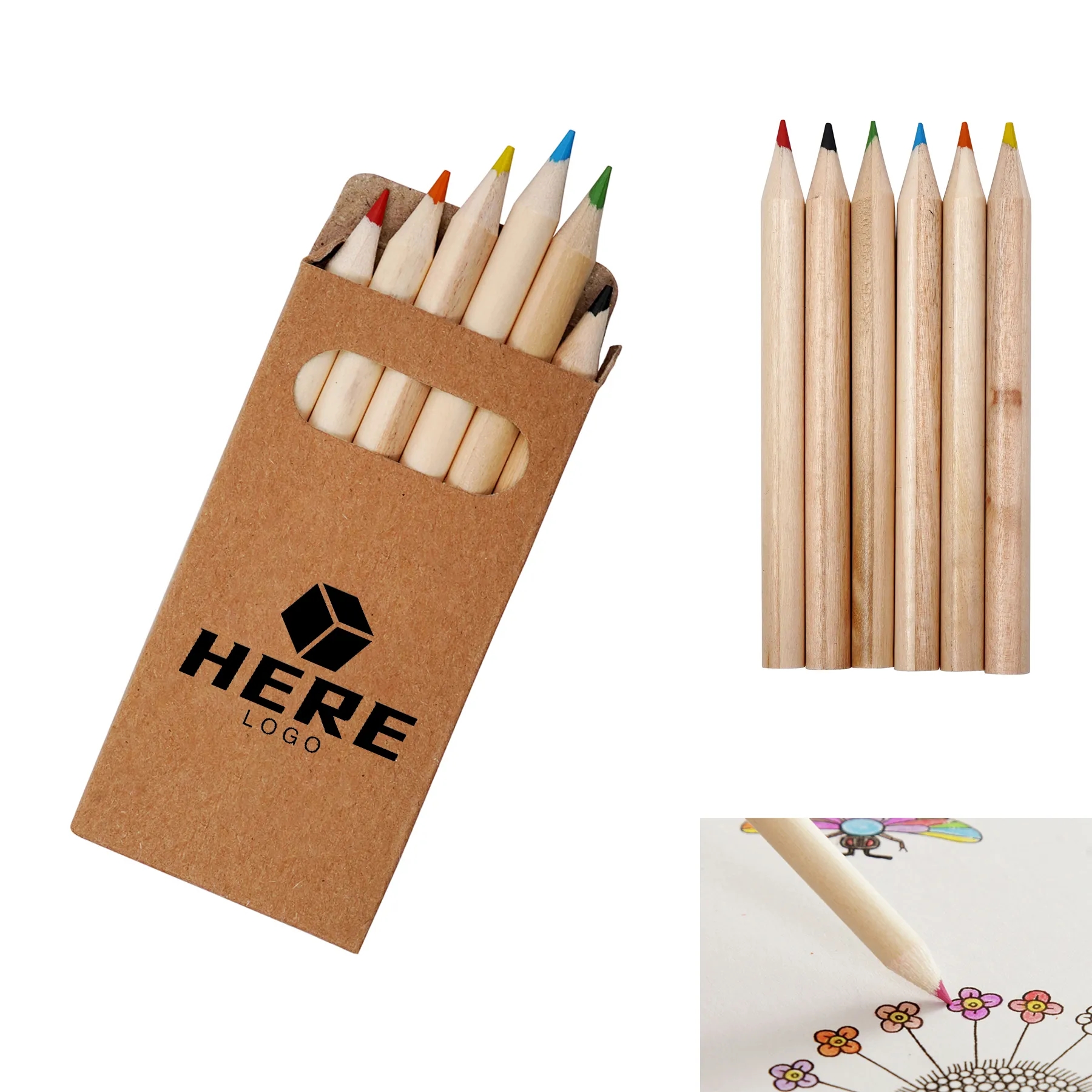 Six-Color Wooden Pencil Set in Box 2