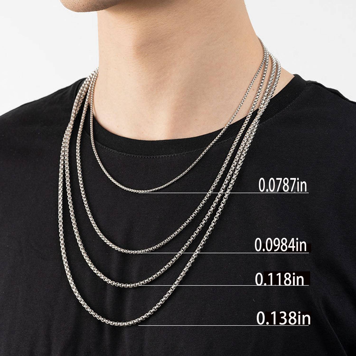Snake staff square pendant necklace 4