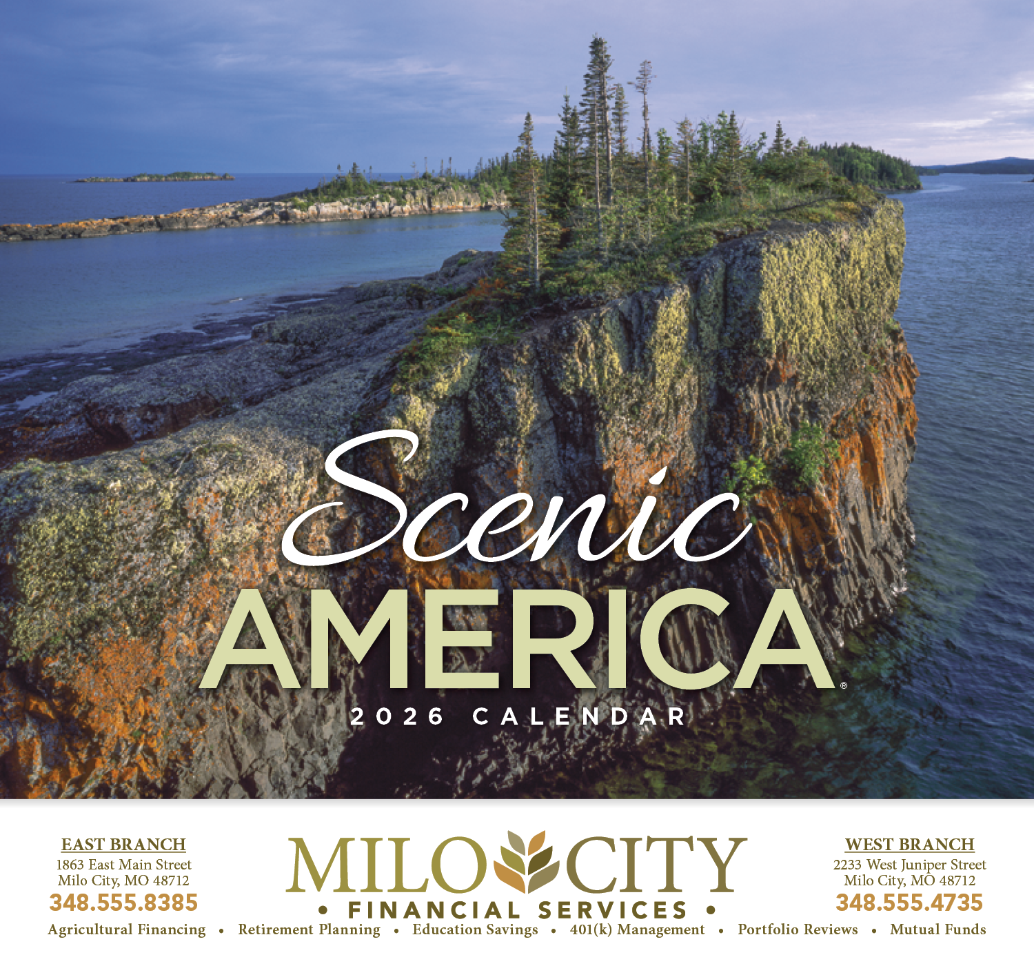 HotLine® Products Scenic America® Appointment Calendar - Stapled 24