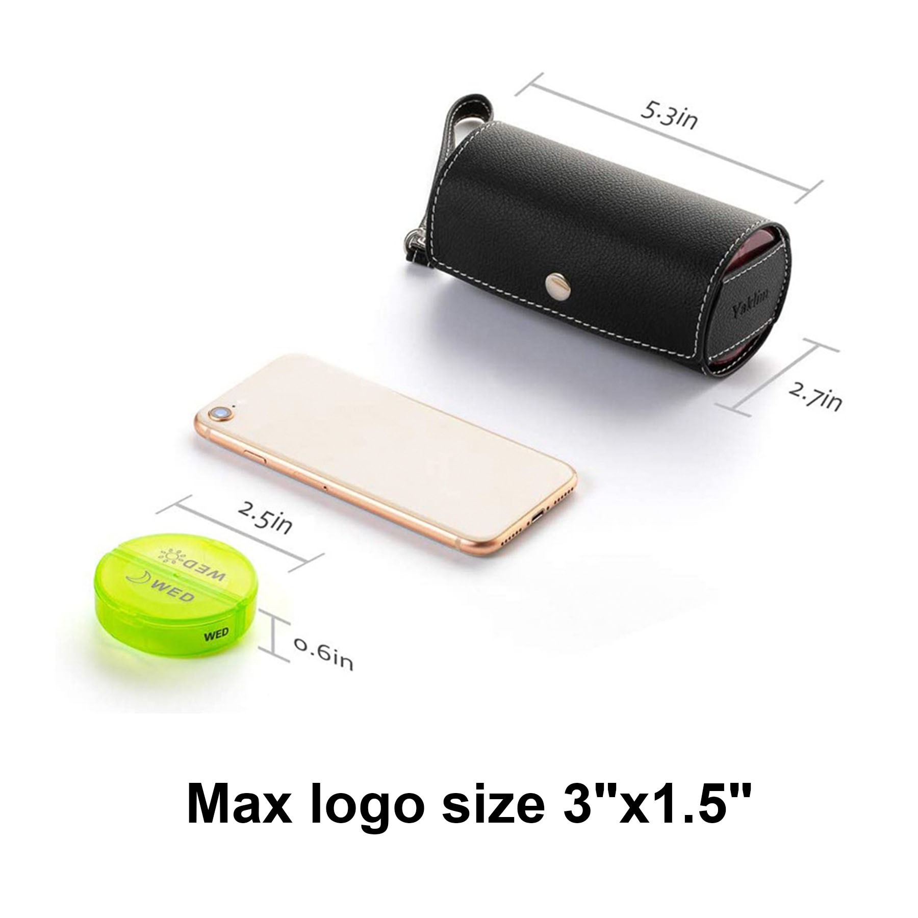 Weekly Pill Organizer 2 Times a Day with PU Leather 3