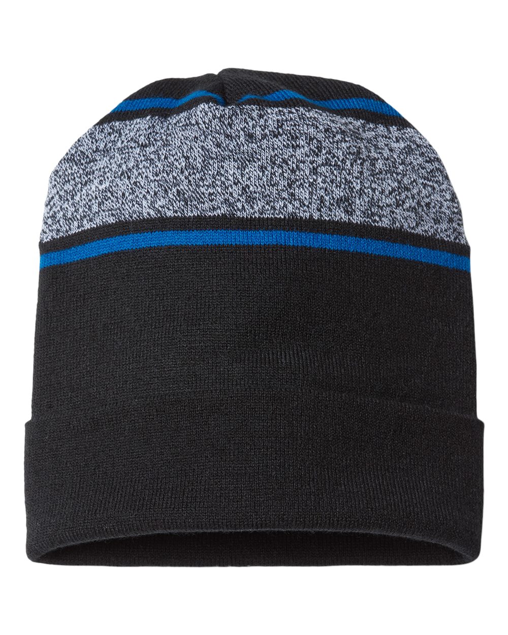 USA-Made Variegated Striped Cuffed Beanie - RKV12 6
