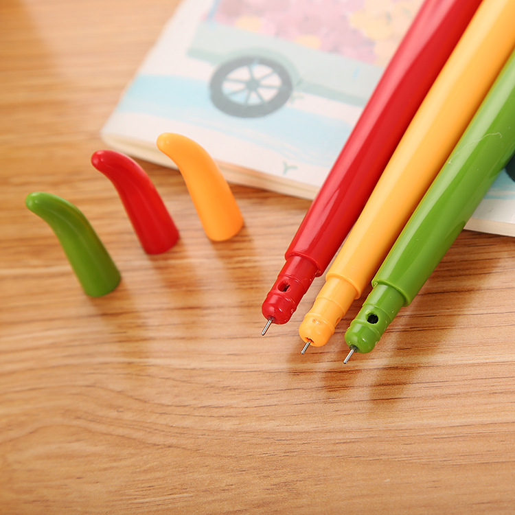 Custom Cute Chili Shape Gel Pen 2