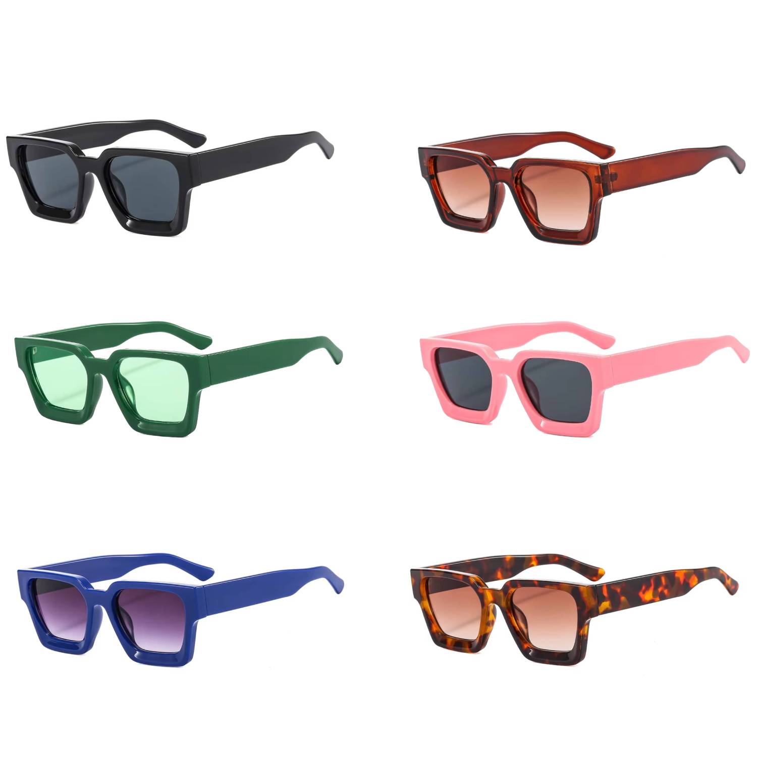 Unisex Classic Square Sunglasses 7