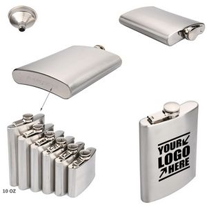 10oz Stainless Steel Flask With Tightly Sealed Cap 7