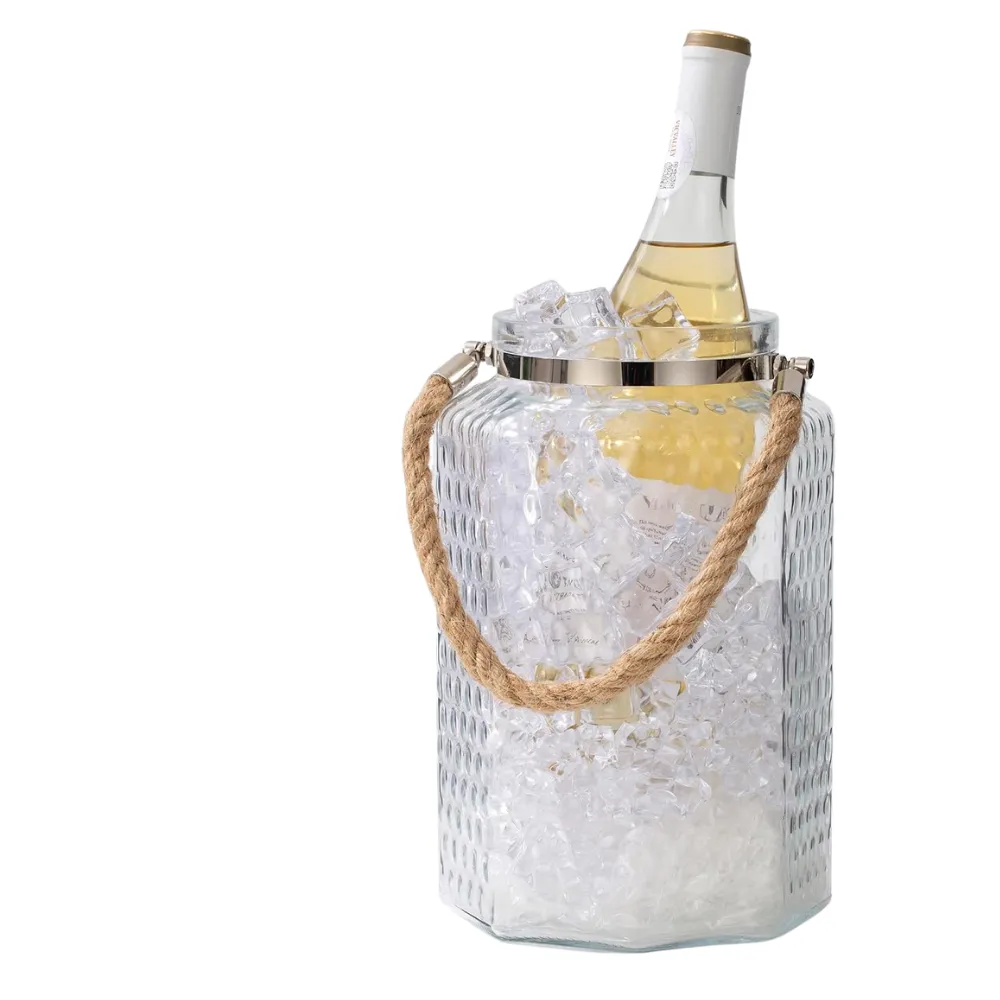 1Gal Ice Bucket with Airtight Lid and Tongs 7