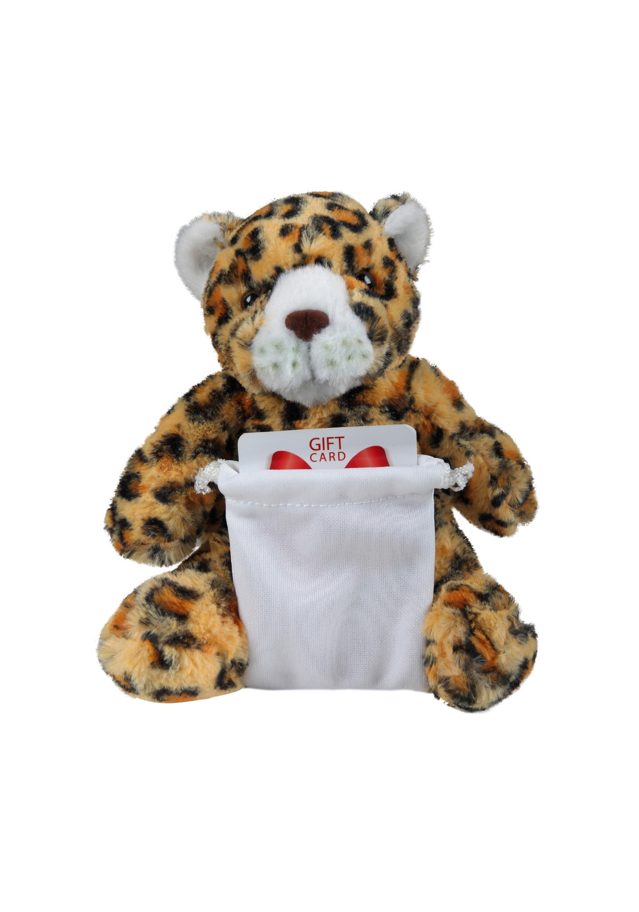 soft plush Leopard with gift card sack 5