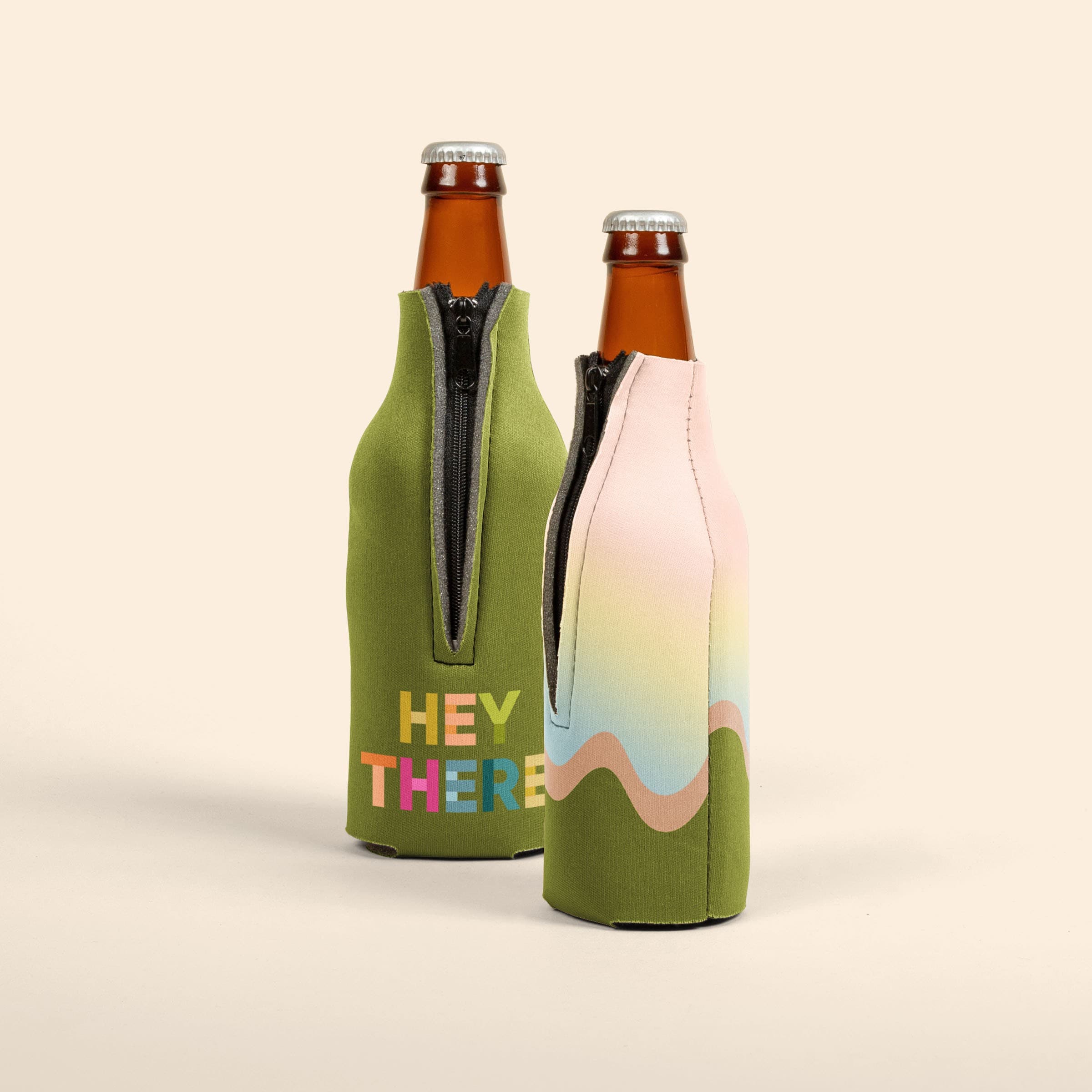 ZIPPERED BOTTLE COOLIE 4CP