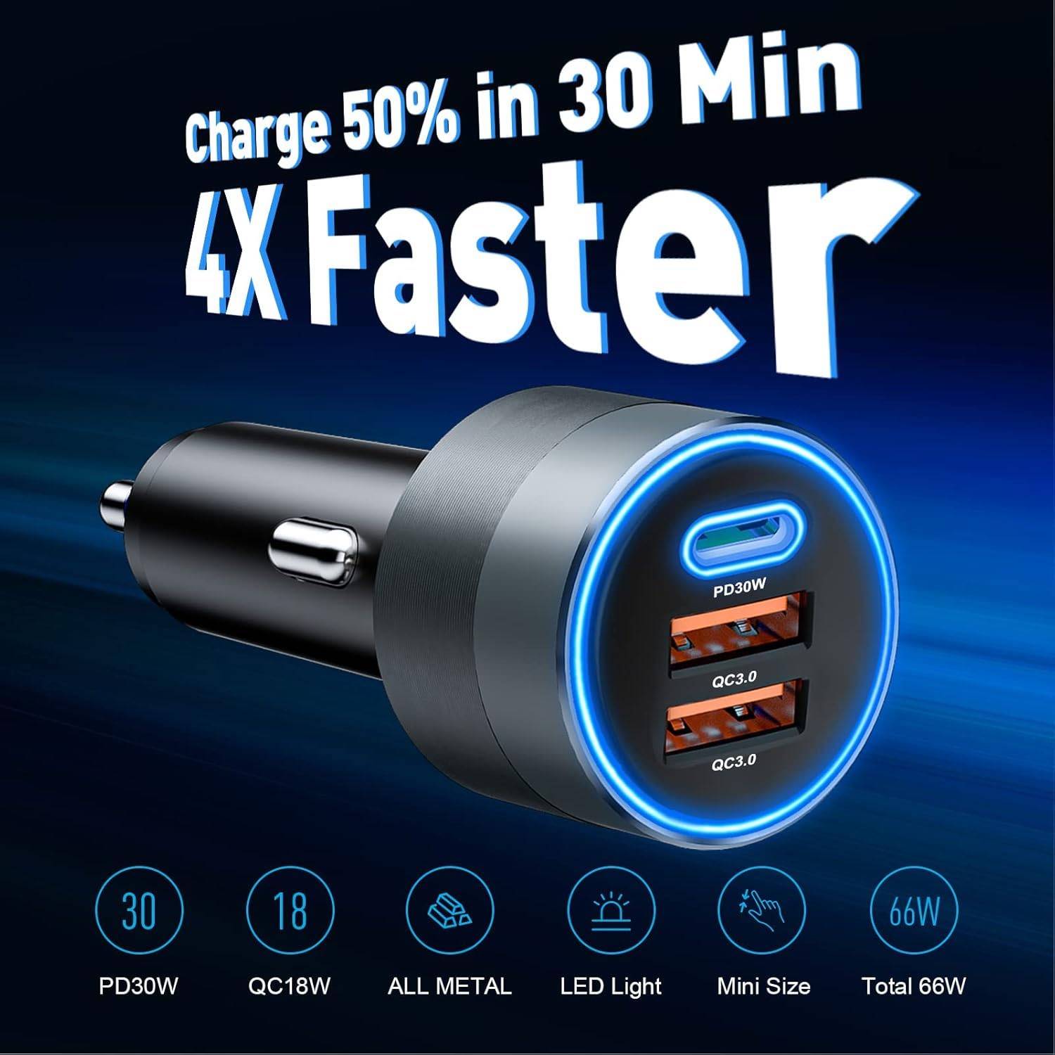 Usb-C 30W Car Charger 6