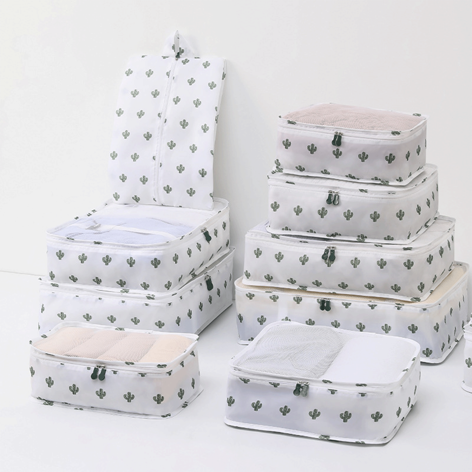9-Piece Set Travel Storage Packing Cubes Luggage Organizers 6