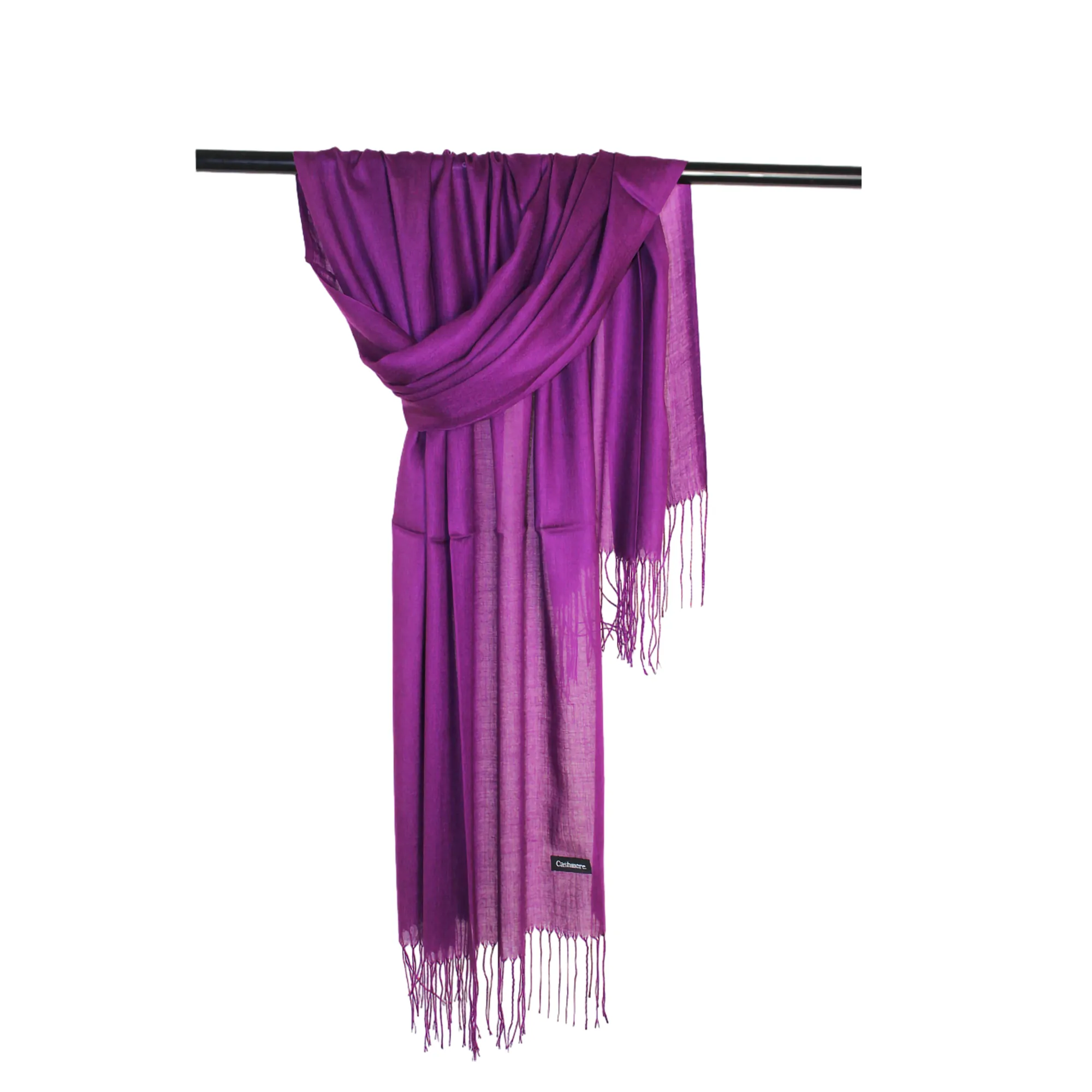 Knitted Polyester Scarf With Tassel 13
