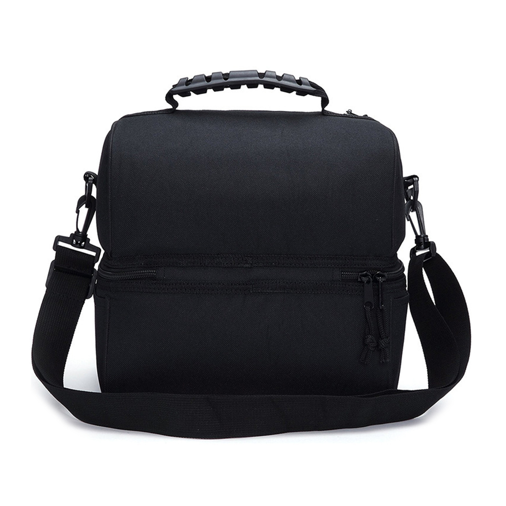 Insulated Double Deck Lunch Bag, custom lunch bag with logo imprint 3