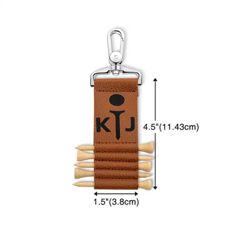 Leather Golf Tee Holder Pouch 2