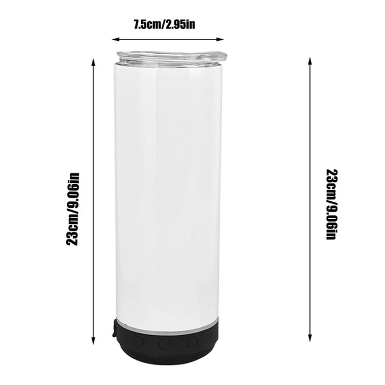 20oz Vacuum Insulated Tumbler Cup With Wireless Speaker 2